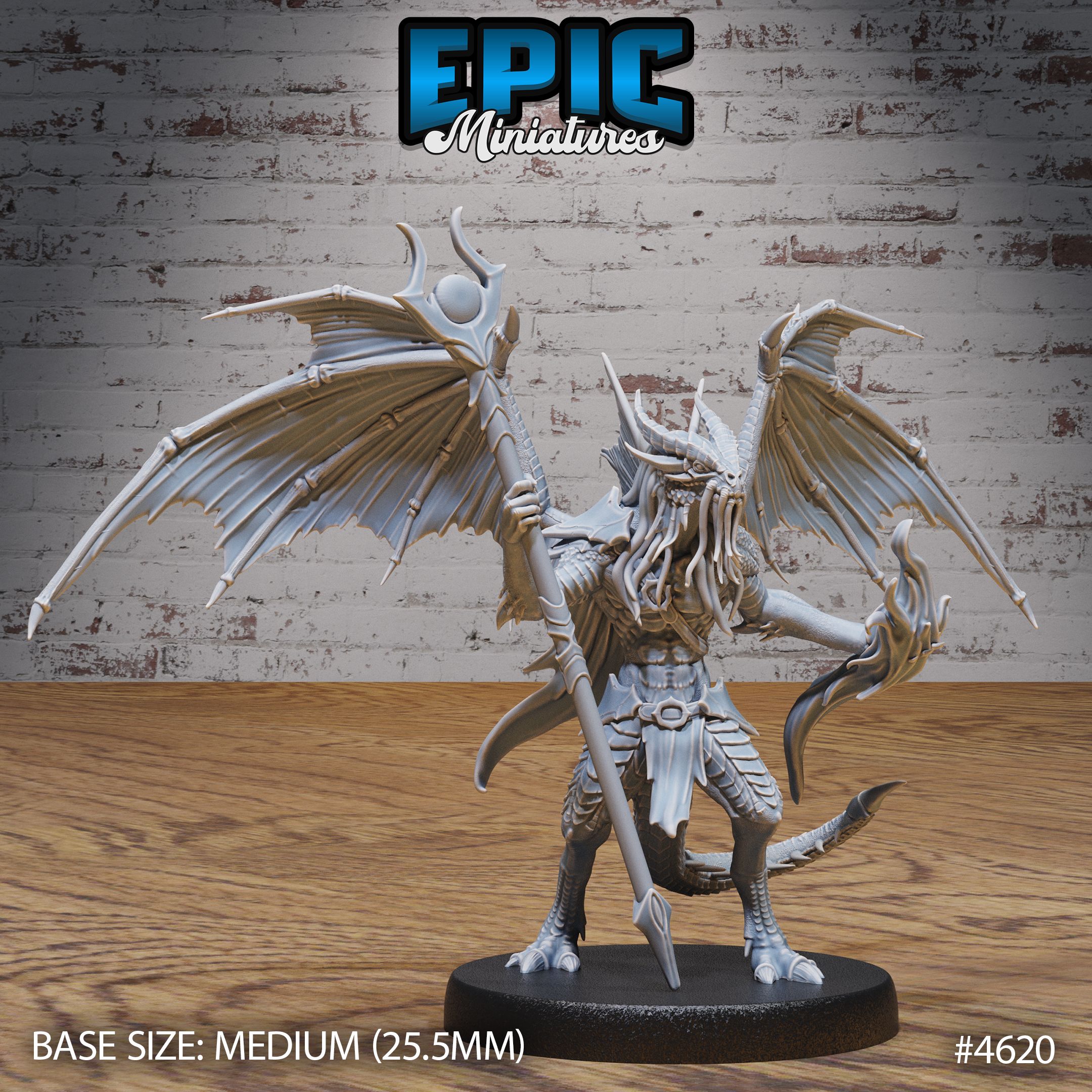 Draconic Demon Gold Staff / Winged Fire Lord / Beast Dragonborn / Hell Spawn / Fyling Evil Warrior / Devil Encounter